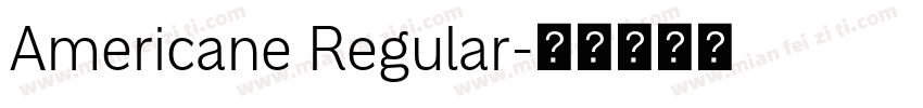 Americane Regular字体转换